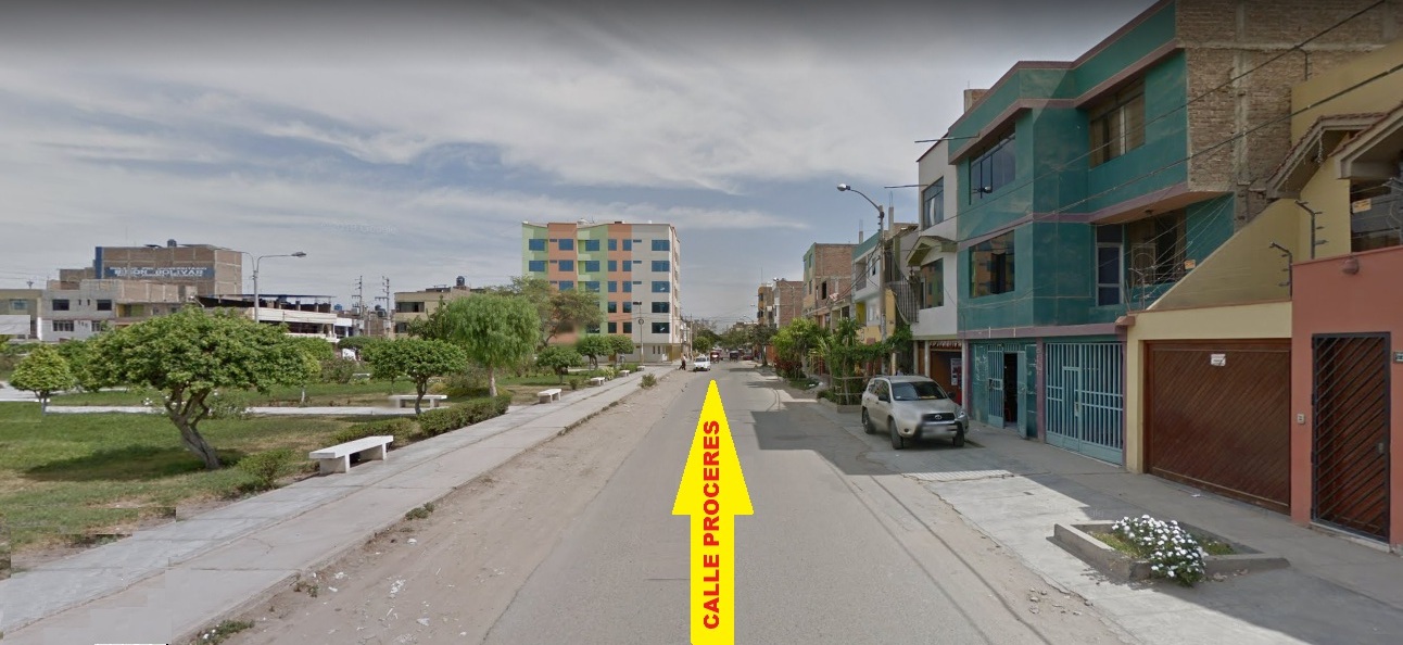 Vendo Departamento 1er piso frente a parque en Chiclayo, calle Próceres